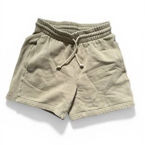 TNA mustard yellow Terry Drawstring Shorts